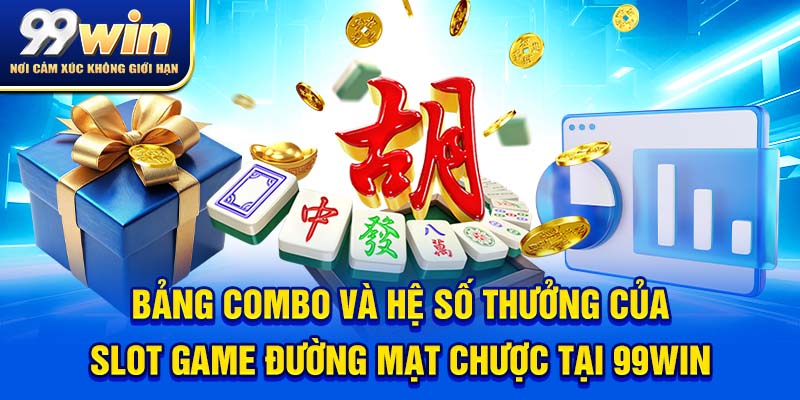Đường Mạt Chược – Game Nổ Hũ Đậm Chất Á Đông Cực Gây Nghiện 7 Bảng combo và hệ số thưởng của slot game Đường Mạt Chược tại 99win