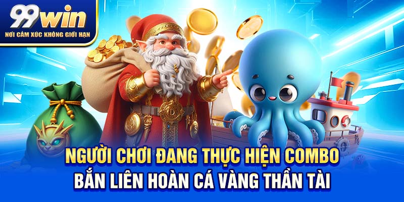 Bắn Cá Thần Tài - Cách Chơi Trúng Lớn Cho Người Mới 2025 6 Người chơi đang thực hiện combo bắn liên hoàn cá vàng thần tài
